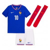 Frankreich Kylian Mbappe #10 Fußballbekleidung Heimtrikot Kinder EM 2024 Kurzarm (+ kurze hosen)